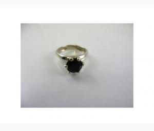 Modern Black Onyx Ring