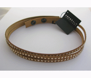 Leather & Crystal Bracelet